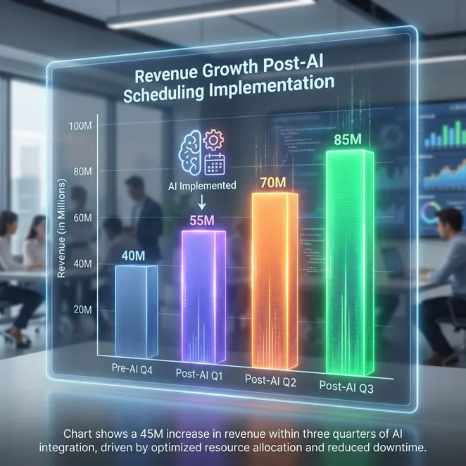 Revenue trends typically show a sharp uptick in staff utilization.