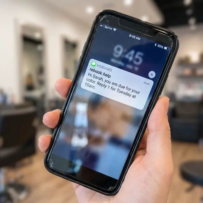 Zero-friction rebooking for your clients.