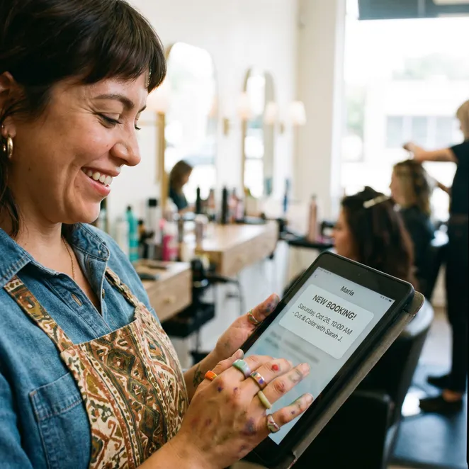 Real-time updates for your service team.