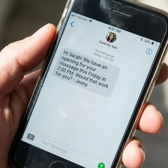 Direct SMS outreach reaches clients where they are.