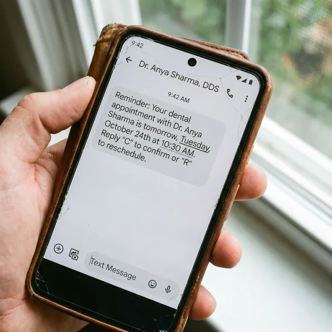 A clear, professional appointment reminder text helps clients stay organized.