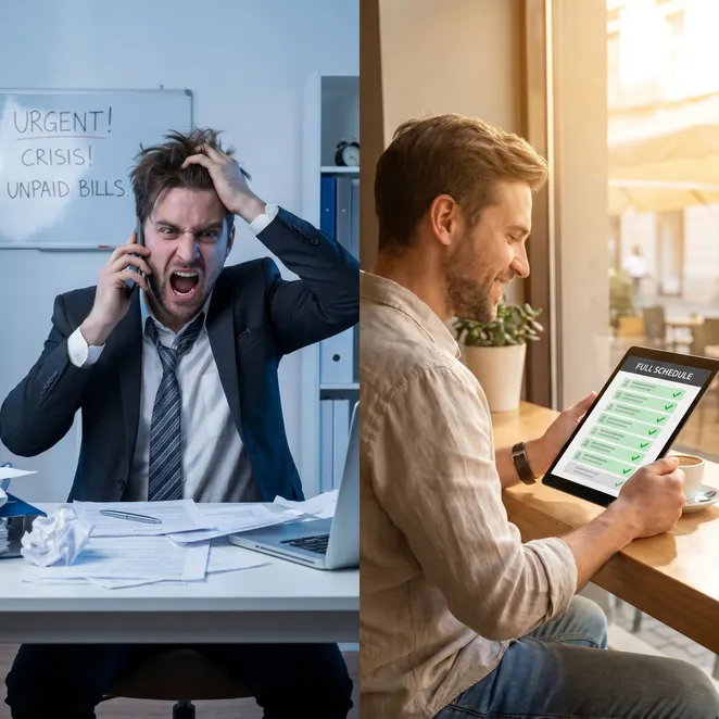 The difference between manual outreach and automated schedule management.