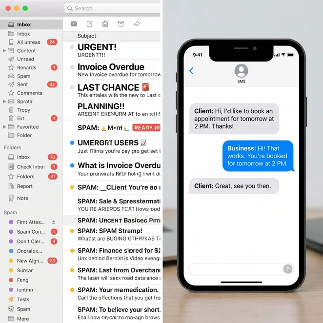 SMS recovery workflows cut through the noise of a crowded inbox.