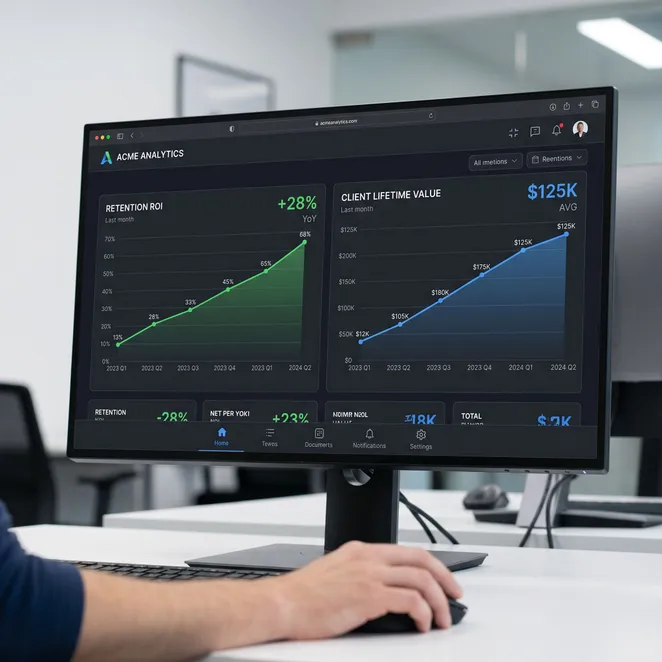 Visualizing the long-term revenue growth driven by consistent client retention.