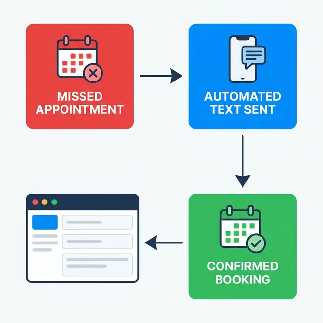 The automated rebooking lifecycle.