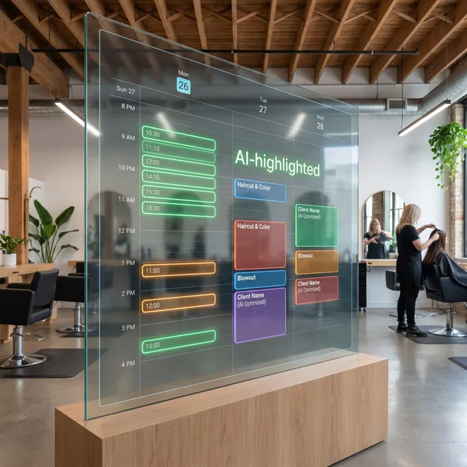 Modern AI scheduling interfaces prioritize high-value time slots automatically.