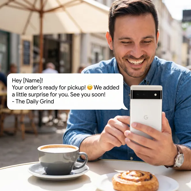 Instant notification keeps your brand top-of-mind.