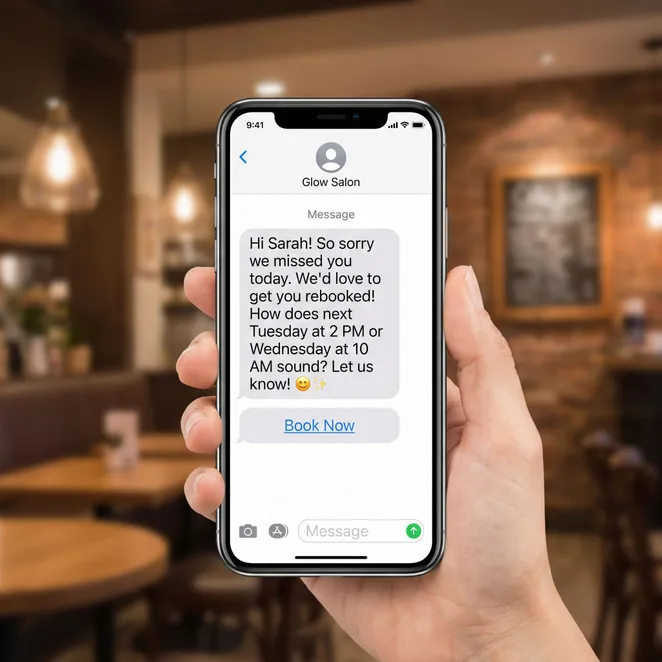SMS is the preferred communication channel for 85% of salon clients.