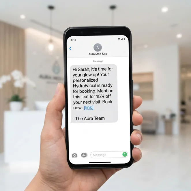 Personalized SMS outreach.
